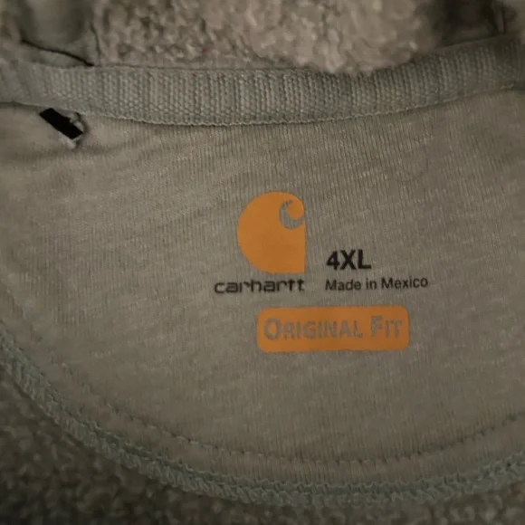 Carhartt Green Hoodie Sweatshirt 4X - Picture 2 of 6